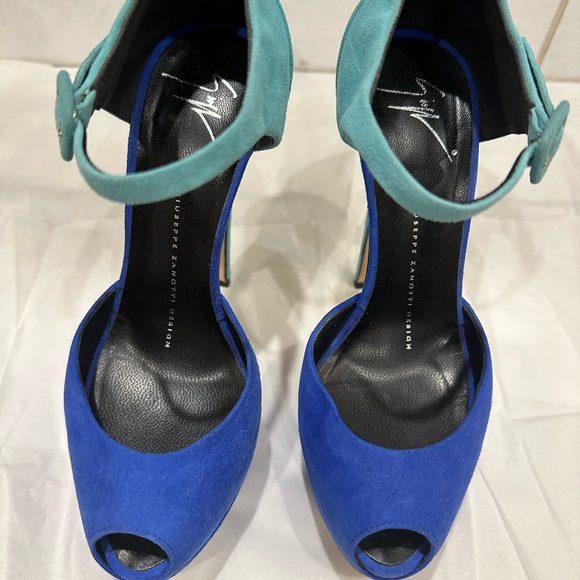 Giuseppe zanotti sharon blue platform sz 6 - Picture 12 of 16